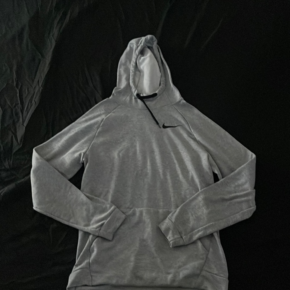 NIKE DRI FIT HEATHER GRAY HOODIE